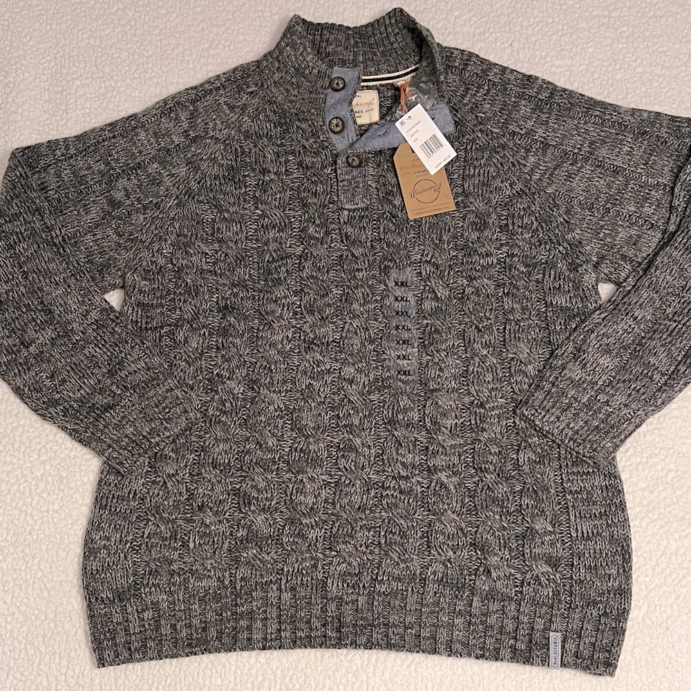 NWT Weatherproof Men's Cableknit Sweater